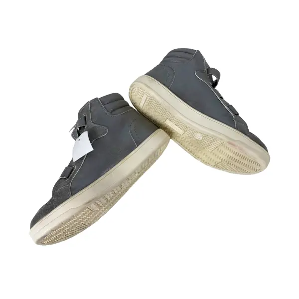 Brash Girls Phoenix Pewter High Top Shoes with Hook and Loop Straps Size 3.5